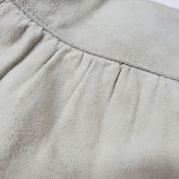 Bergdorf Goodman Calvin Klein Light Sage Green Suede Maxi Skirt - Picture 8 of 12